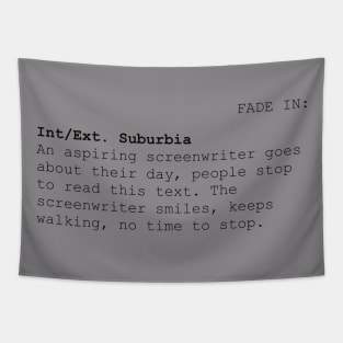 An aspiring Screenwriter's text Tapestry