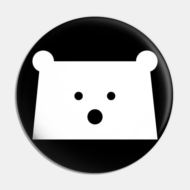 Peek-a-Boo Bear Pin by ABKS