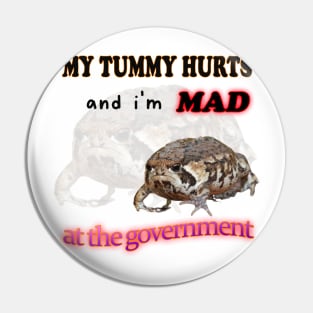 My Tummy Hurts And I'm MAD At The Government Meme Pin