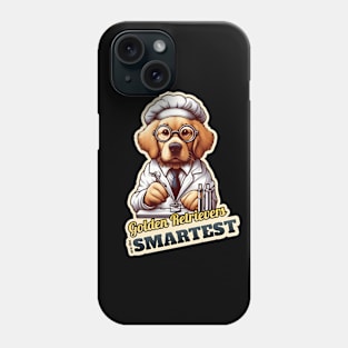 Golden Retriever Scientist Phone Case