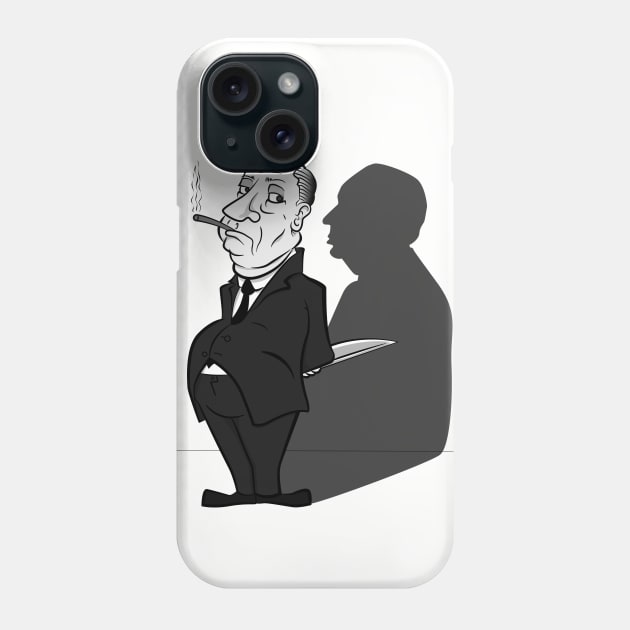 Alfred Hitchcock Presents... A Knife Phone Case by deancoledesign