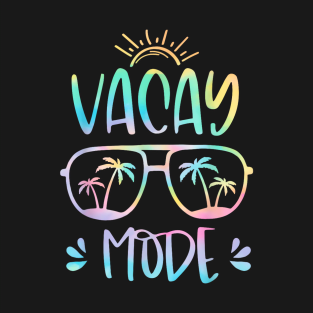Vacation Summer Sunglasses and Palm Trees Vacay Mode Ocean T-Shirt