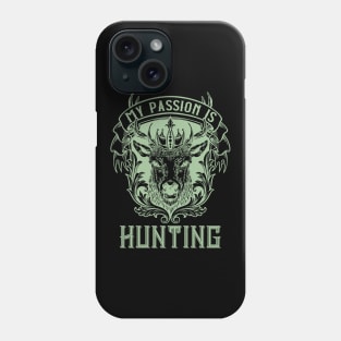 Hunter Illustration Deer Hunting Gifts Phone Case