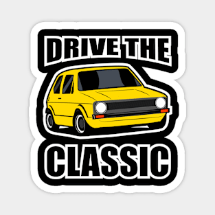 Drive the class car design yellow Magnet