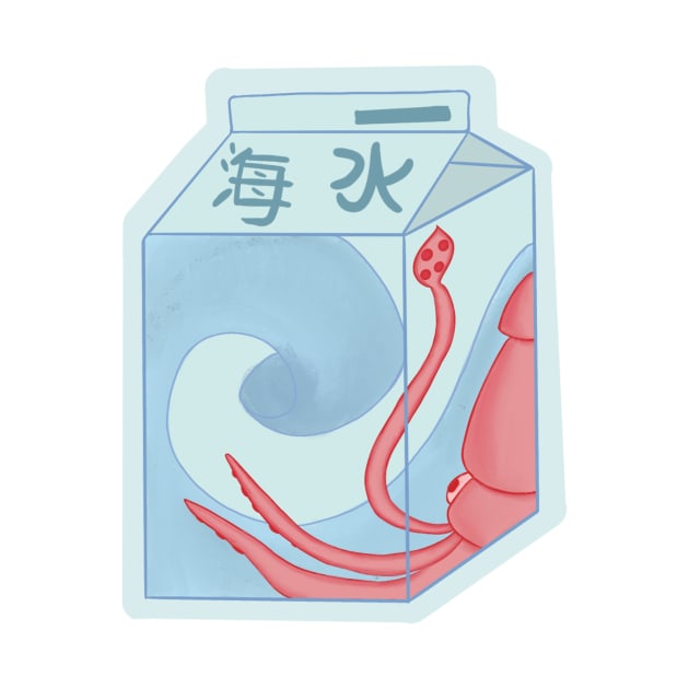 Sea Water Kawaii Carton by rainb0w0tter