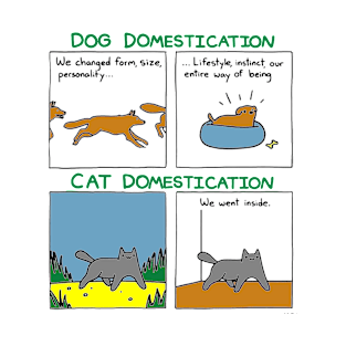 Dog Domestication Cat Domestication T-Shirt