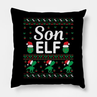 Christmas Son Elf Gifts | Ugly Christmas Sweater Pillow