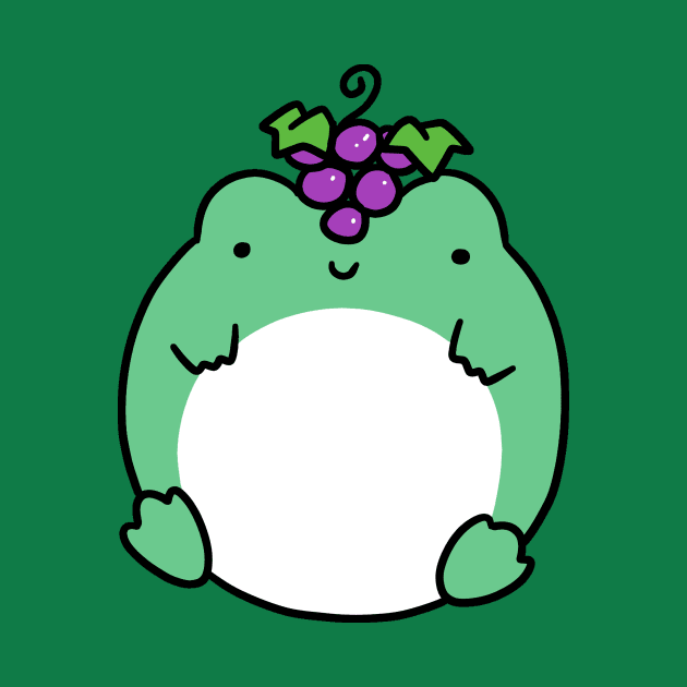 Purple Grapes Frog by saradaboru