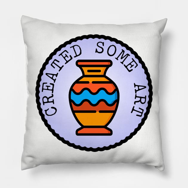 Created Some Art (Adulting Merit Badge) Pillow by implexity