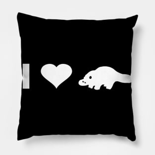 I love platypus illustration lover fan Pillow