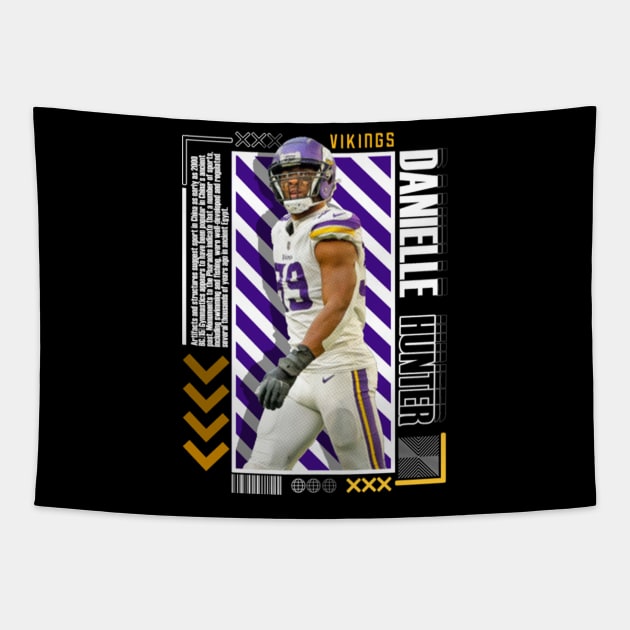 Danielle Hunter Paper Poster Version 10 Tapestry by art.Hamdan