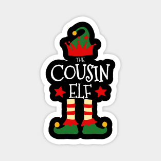 Cousin Elf Matching Family Group Christmas Party Pajamas Magnet