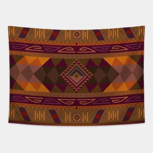 Native American deep brown colours Tapestry