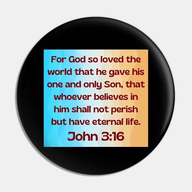 Bible Verse John 3:16 Pin by Prayingwarrior