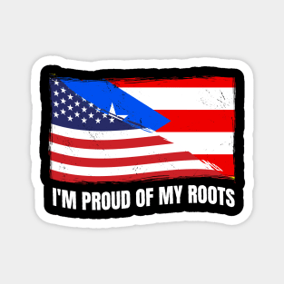 Proud Puerto Rico Flag, Puerto Rico gift heritage, Puerto Rican girl Boy Friend Boricua Puertoriqueño Magnet