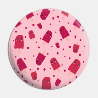 Raspberry sorbet Kawaii Sweet Raspberry Sorbet Time pattern Pin