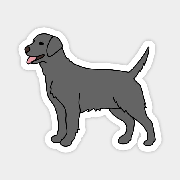 Gray Labrador Magnet by Kelly Louise Art