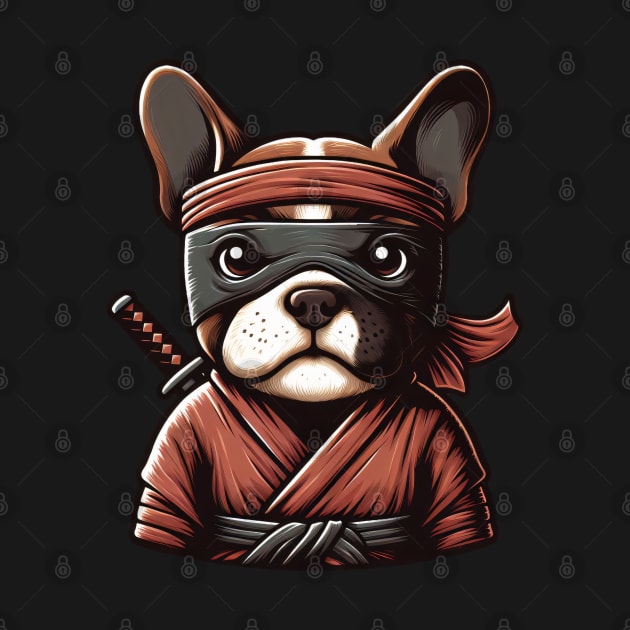 Ninja french bulldog by k9-tee