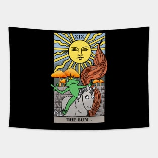 Tarot Frog The Sun Tapestry