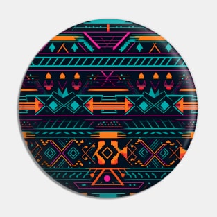 Neon Geometric Pattern Pin