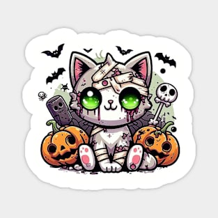 Zombie Cat Magnet