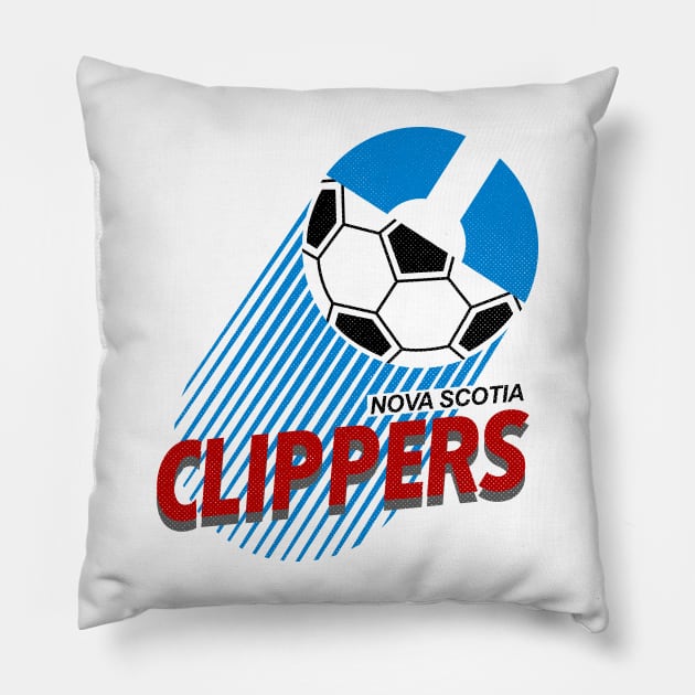 Defunct Nova Scotia Clippers Soccer Pillow by LocalZonly