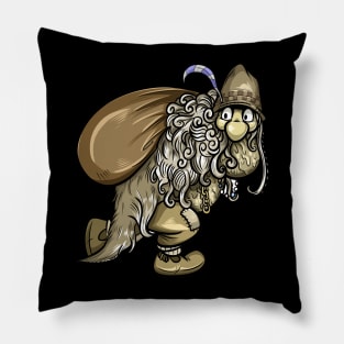 Swedish Folklore: A Mythical Swedish Troll Design Pillow