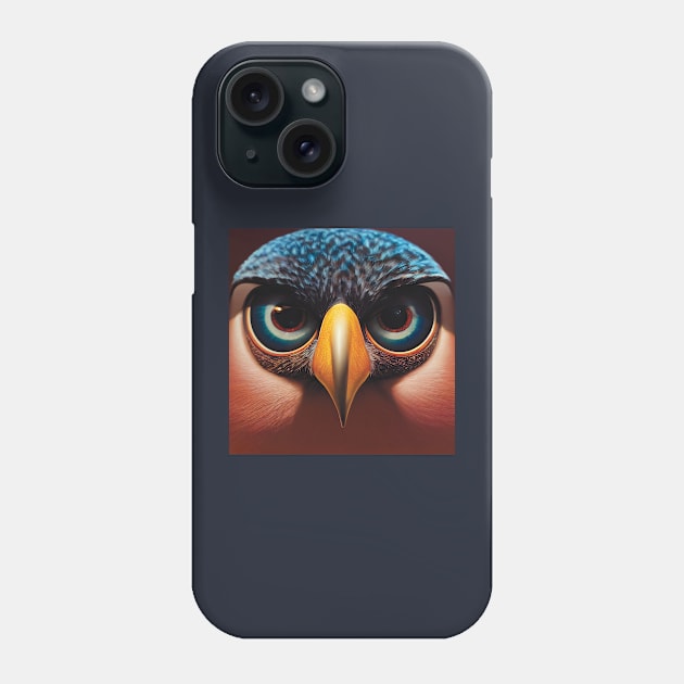 Hawk Head Closeup Phone Case by Geminiartstudio