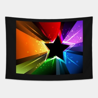 Rainbow Star Tapestry