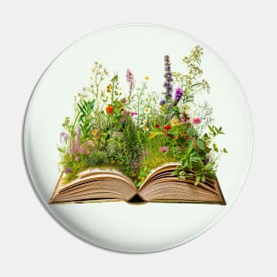 Various plants and flowers that grows in the pages of books Pin