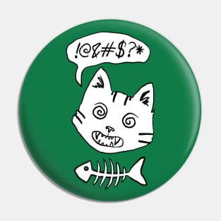 Meltdown Kitty Pin