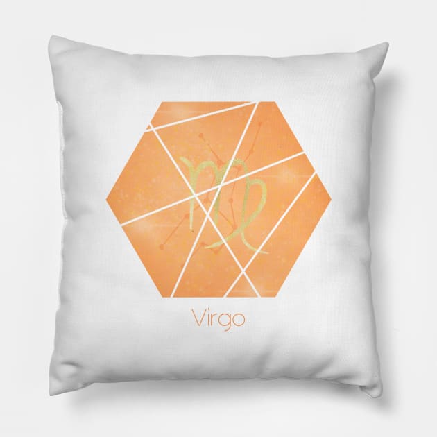 Virgo zodiac sign Pillow by Home Cyn Home 