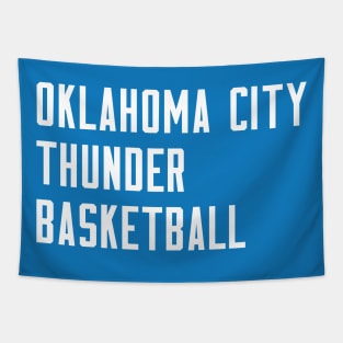 OKC Basketball Tapestry