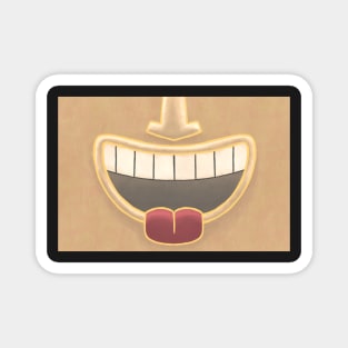 Vanilla Tiki Smile Mask! (Red Tongue Version) Magnet