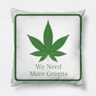 Green Peace Earth day design Pillow