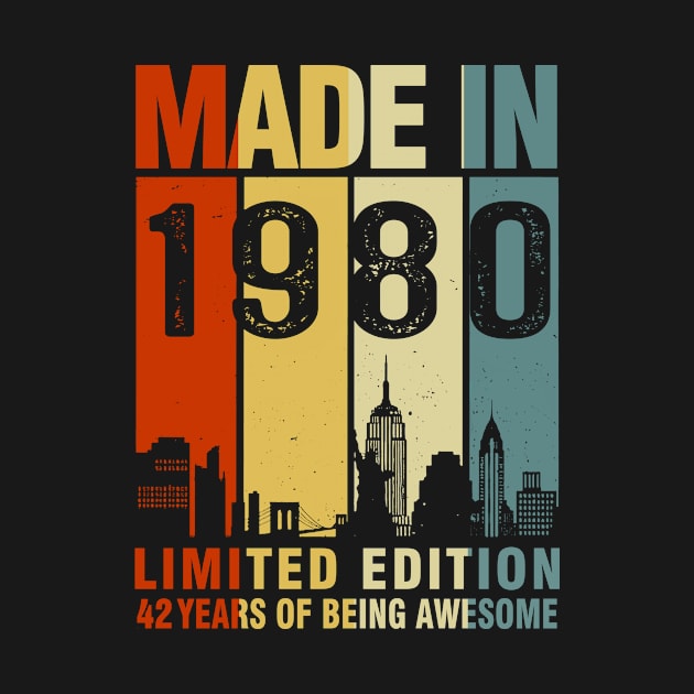 Made In 1980 Limited Edition 42 Years Of Being Awesome by sueannharley12