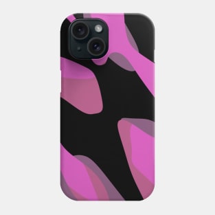 pink and black abstract 7 Phone Case