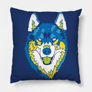 A Cool Husky Pillow