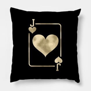 Jack Of He Playing Card Halloween Glam Pillow