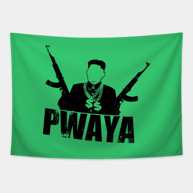 "Pwaya" - Kim Jong-un Gangsta Tapestry by TCP