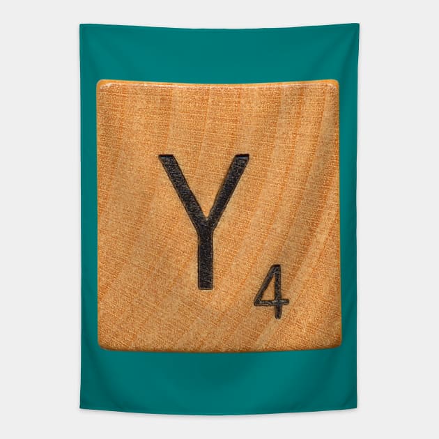 Scrabble Tile 'Y' Tapestry by RandomGoodness