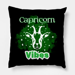 Capricorn vibes Pillow