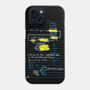 Lemons Doodle White Phone Case