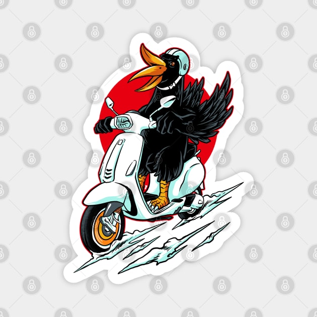 bird rider Magnet by spoilerinc