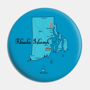 Rhode Island Ocean State- Map Pin