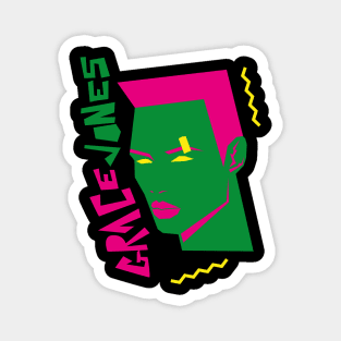 GRACE JONES 80S TYLE GEOMETRIC Magnet
