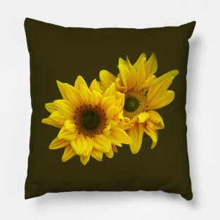 Sunflower Couple Arm in Arm Pillow