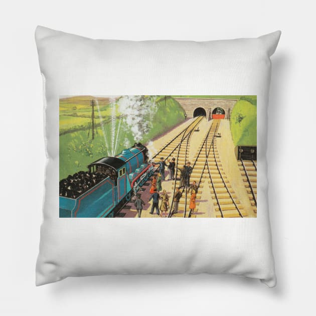 The Three Railway Engines: The Sad Story of Henry from The Railway Series Pillow by sleepyhenry