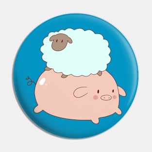 Pig and Little Sheep Pin