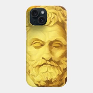Thales of Miletus Golden Portrait | Thales of Miletus Artwork 8 Phone Case